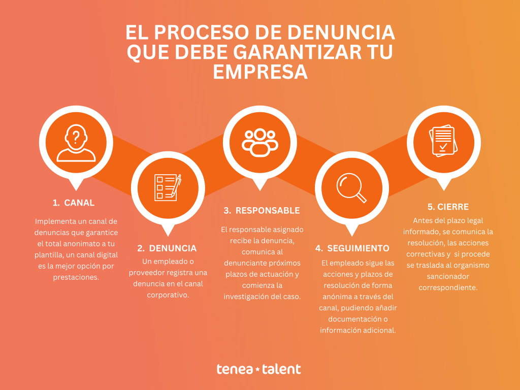 Proceso de denuncia para empresas